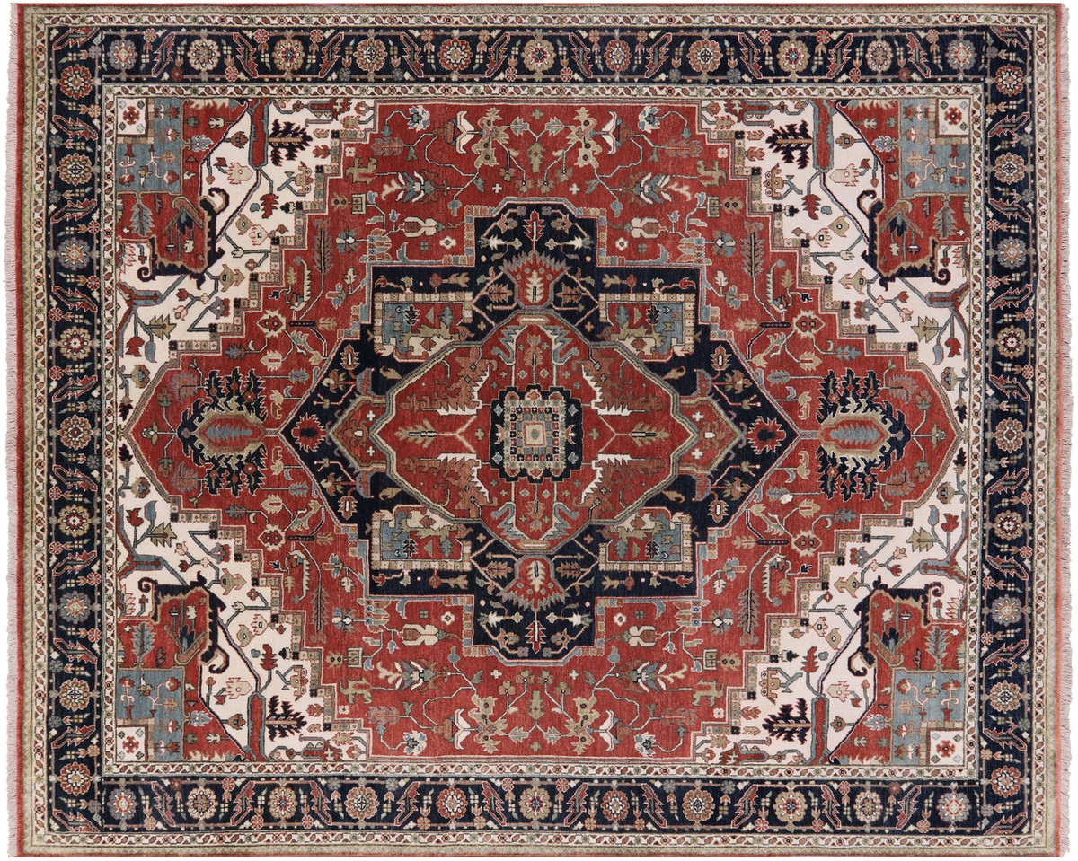 Fine Serapi Hand Knotted Wool Rug 8' 1