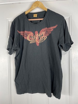 Vintage Crown City Irin works mens black tshirt single stitch sz XXL