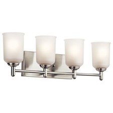Kichler 45575NI Shailene 4-Light Bath Vanity in Brushed Nickel