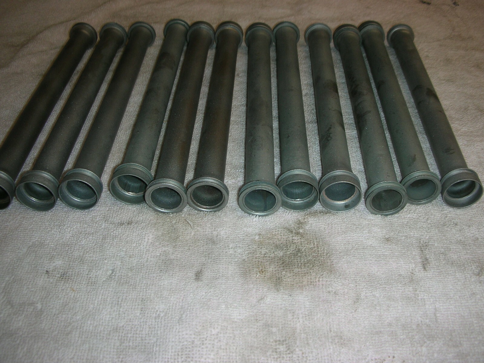 Corvair all year 12 Push Rod Tubes, bead blasted clean, all motors