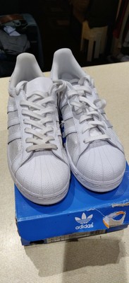 white adidas mesh trainers