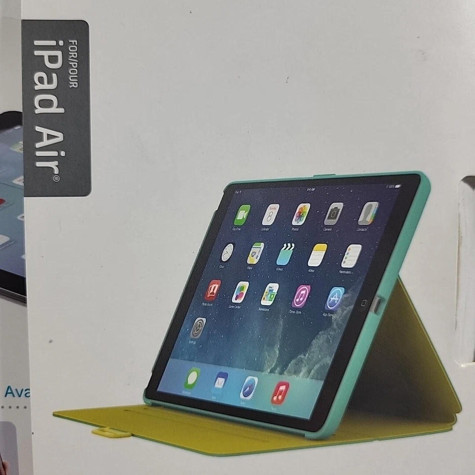 Speck Style Folio Case and Stand for Apple iPad Air 1st Gen Aqua Blue NEW  - Image 2 of 4