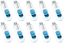 10-Pack Adata AC008-8G-RWE 8GB USB Flash Drive 8 GB AC008-8G-RWE Slider NEW LOT