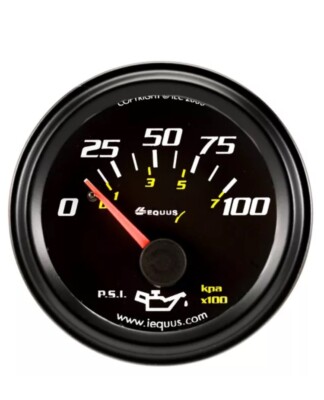 New Equus E6234 6000 Series Oil Pressure Gauge