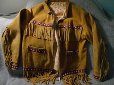 Native American Jacket Vtg Cree Indian Handmade Woman Rare