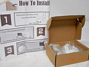 Child Proof Door Lock, Door Top Lock for Kids Safety, Made of Metal