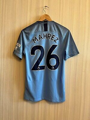 Manchester City #26 Mahrez 2018 2019 Home Size S Nike shirt Manchester City #26 Mahrez 2018 2019 Home Size S Nike shirt
