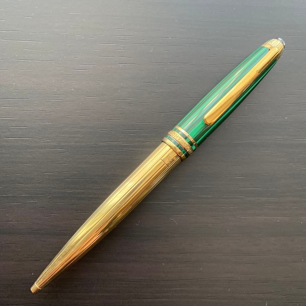 Exc+5] MONTBLANC Nicholas I Malachite Vermeil 18K Green/Gold