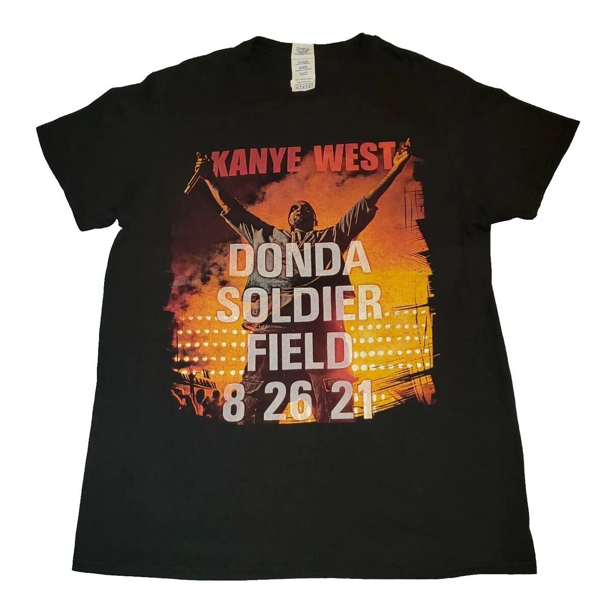 Sz MEDIUM Kanye West Donda Concert T-Shirt Soldier Field Sz MEDIUM Kanye West Donda Concert T-Shirt Soldier Field