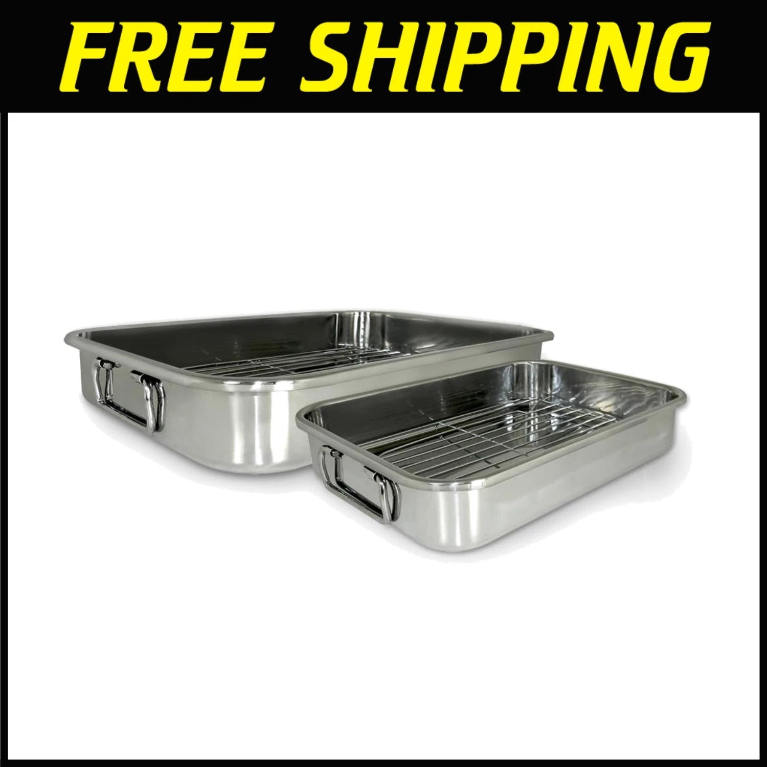 Stainless Steel Lasagna & Roasting Pan Set
Opens in a new window or tab