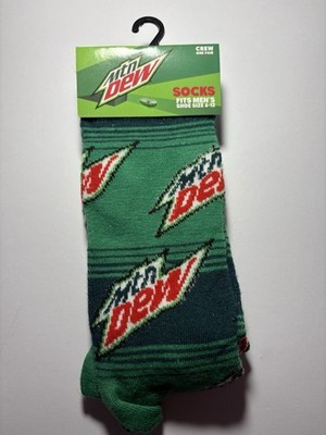 Mountain Dew Novelty Unisex Odd Socks Candy Food Characters Size 6-12 Men Women