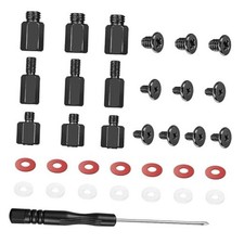 M.2 SSD Screws Kit, NVMe Screws for ASUS MSI Gigabyte 34PCS Black M.2 Screws