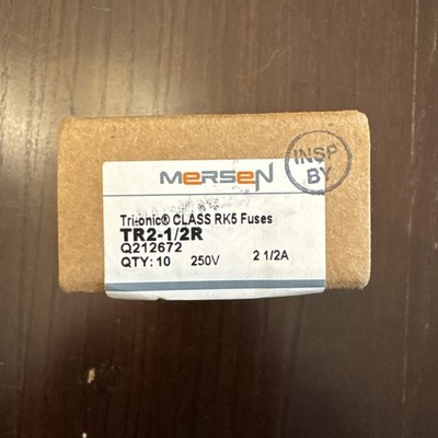10 NEW IN BOX - MERSEN TR2-1/2R  FUSES TR212R