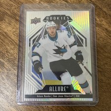 2022 Allure Adam Raska Rookie #117 San Jose Sharks