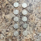 Lot of 10 Silver  Roosevelt Dimes 10C - Circulated, Ungraded, Uncertified