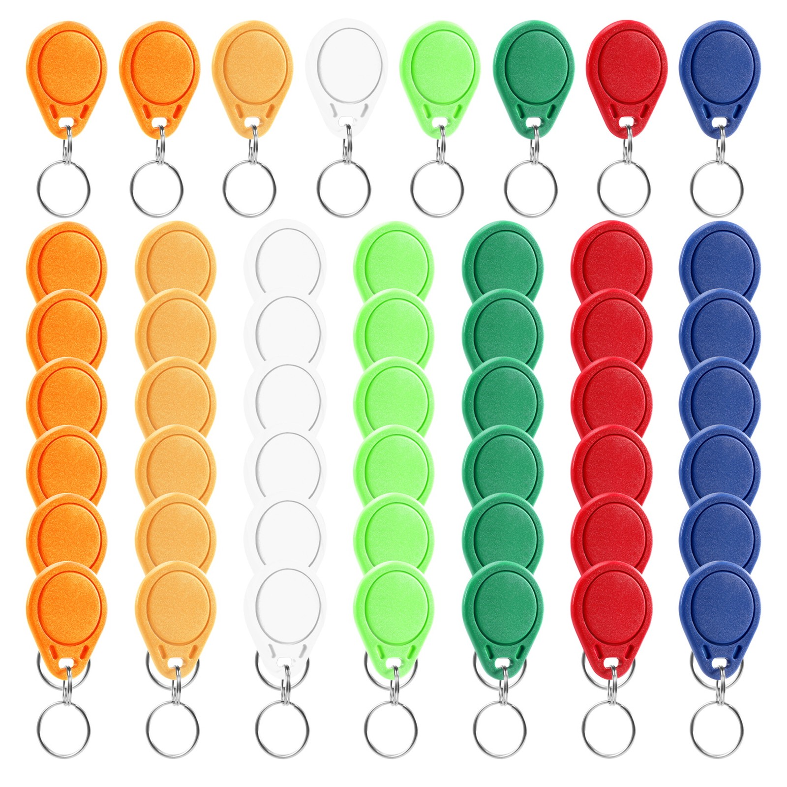 50Pcs UID 13.56MHz  0 Sector Writable IC Card Clone Changeable  Keyfobs Key4764