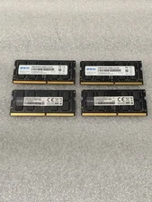 LOT OF 4 MIX BRAND  32 GB (4x32GB) DDR4 PC4-3200  SODIMM Laptop RAM Memories