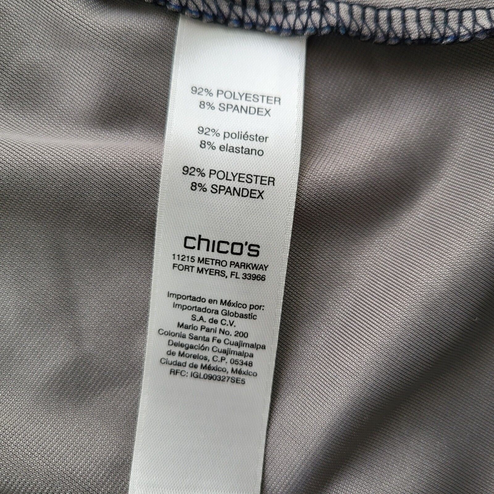 Chicos Patchwork Paisley Sharkbite Tunic Top Blue… - image 10