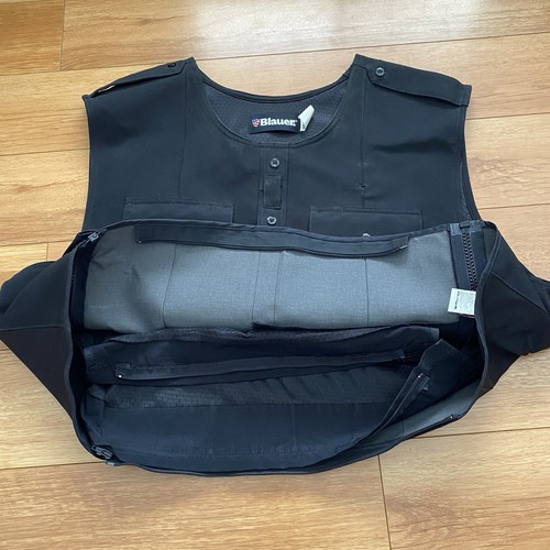 Blauer BLACK Armorskin Vest Carrier 8370 Side Zippers 2XL - Picture 6 of 8