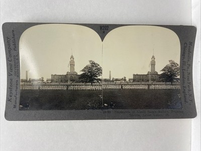 ''Thousands of Uncle Sam's Sailors'' Stereo View Card