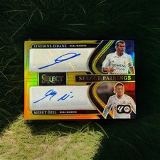 2025-26 Select La Liga Madrid Zinedine Zidane /Mesut Ozil Dual Auto Gold /10