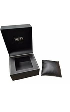 Hugo Boss Watch Box Black Gift Case With Cushion Luxury Display