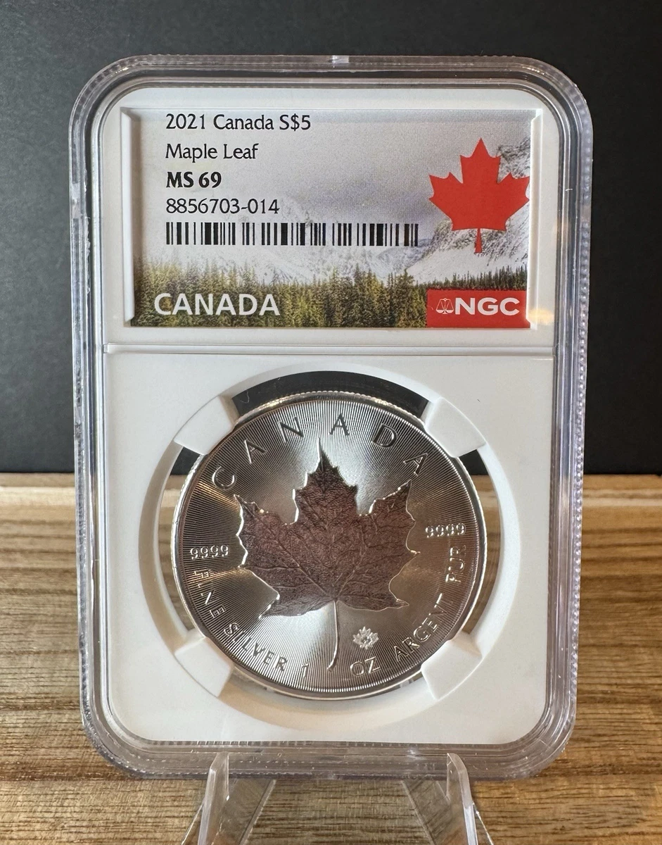 銀貨 2022  Maple Leaf MS69 Canadian Maple Leaf MS 69 Silver Bullion Coins for sale | eBay
