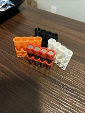 (4 PACK) AAA BATTERY PLASTIC STORAGE CASE HOLDER, TRAVEL, PILOTS, HOME STORAGE