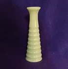 1930s Jeanette Uranium Glass Jadeite Beehive 6 In Bud Vase