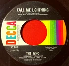 The Who Call Me Lightning 7"US ORIG 1968 Decca 32288 Dr Jekyll And Mr Hyde VINYL