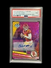 CALEB WILLIAMS 2023 BOWMAN U CHROME ROOKIE FUCHIA MINI DIAMOND AUTO # /150 PSA 9