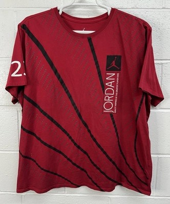 Jordan 9 Anthracite  Narcos  Red Basketball Pattern Short Sleeve Shirt Men s 3XL