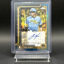 2025 Topps Gilded Collection Christian Yelich ON-CARD AUTO 2/50 Brewers 🔥