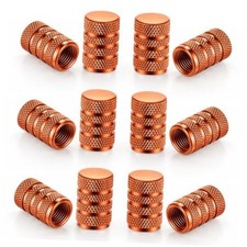 SINGARO 12PCS Tire Valve Stem Caps, Car Exterior Accessories, Aluminum Orange