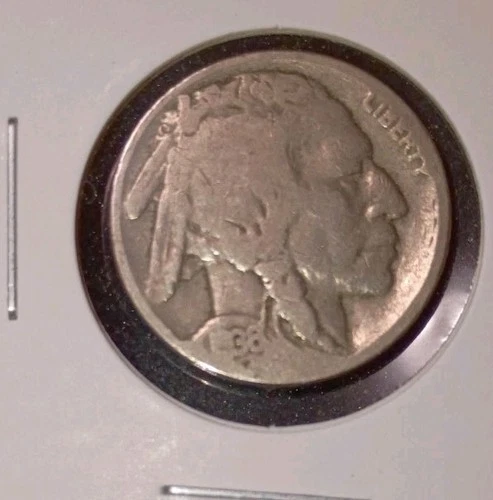 1936 Buffalo Nickel Circulated 5C 75% Copper 25% Nickel