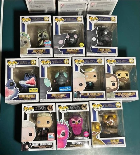 Funko Pop! Fantastic Beasts Crimes of Grindelwald Glow Flocked Harry Potter