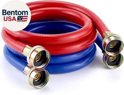 #ad Washer Hoses 4FtRubber Washing Machine Hoses 3 4 Washer Machine Hoses 2 PacksB $28.57