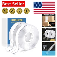 20FT Heavy Duty Mounting Tape - Clear, Removable, Ideal for Indoor & Outdoor Use