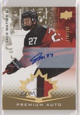 2021 Upper Deck Team Canada Juniors /199 Tier 1 Jack Matier #38 Patch Auto 5gf