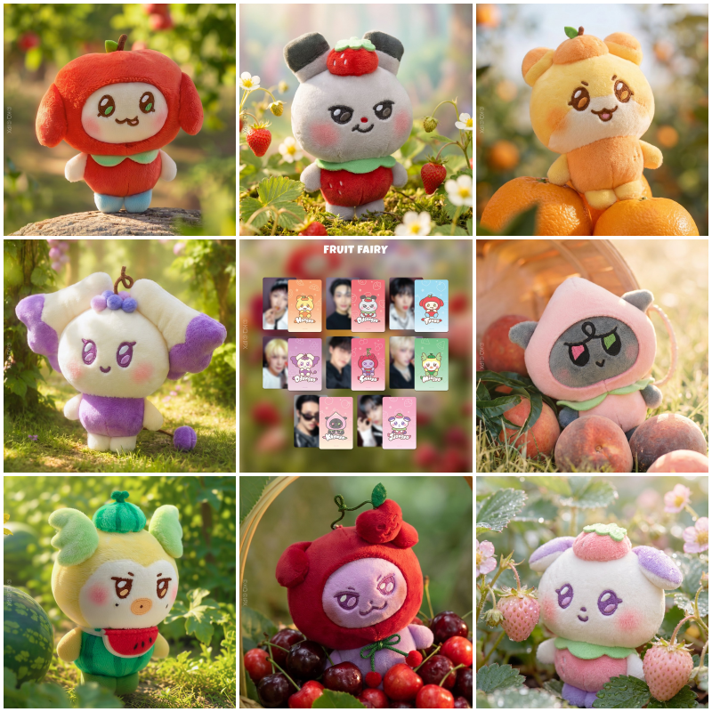 Online Pre-Order ATEEZ MIGHTEEZ Berry Breezy Fairy PLUSH KEYRING w