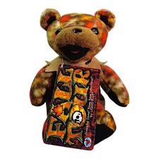 Grateful Dead FALL TOUR Dancing Bean Bear 7" Plush Liquid Blue Edition 4
