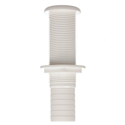 Polypropylene Extra Long Thru-Hull Connector for Marine Boat Plumbing System