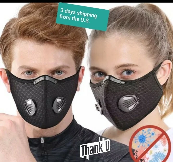 Face mask With Ventilation Valve and Filter
