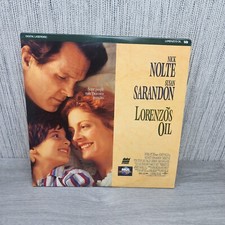 Lorenzo's Oil Laserdisc Nick Nolte Susan Sarandon Letterboxed Extended Play VG