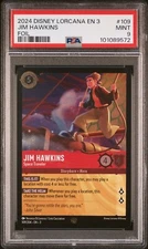 2024 Disney Lorcana Jim Hawkins Space Traveler Foil 109/204 EN3 PSA 9 Legendary