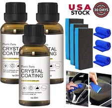 3 Plastic Parts Crystal Coating Car Refresher Agent Maintenance Accessories Usa