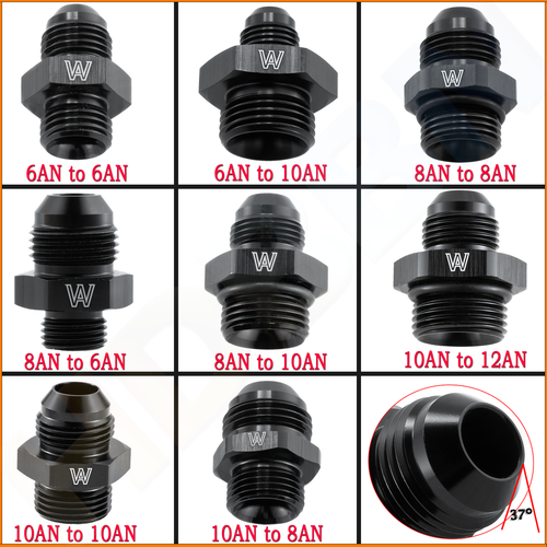 6AN 8AN 10AN 12AN Flare To 6 8 10AN 12AN ORB O Ring Boss Adapter AN 6an-8an-10an-12an-flare-to-6-8-10an-12an-orb-o-ring-boss-adapter-an