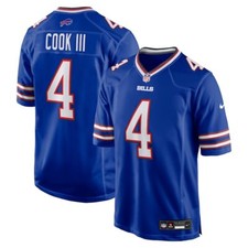 Buffalo Bills James Cook III #4 Nike Royal 2025 Official NFL Player Game Jersey