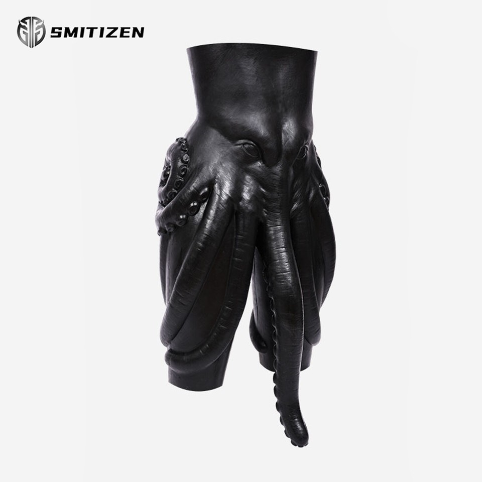 Smitizen Black Silicone Cthulhu Tentacles Monster Pants With Penis for