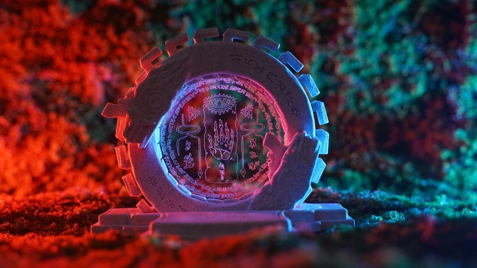 Zelda Zonai Shrine Portal Ouroboros Statue Lamb 3D Print Collectible Fan Art Pop - Image 2 of 4